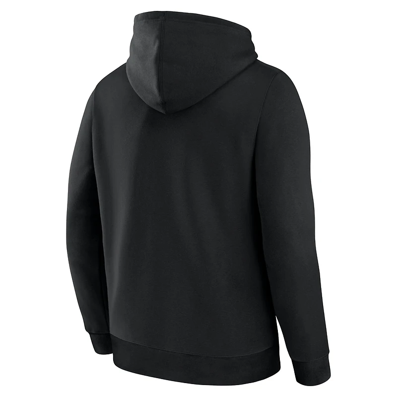 Sweat à capuche en polaire noir Fanatics des Chicago Blackhawks Centennial Legacy pour homme