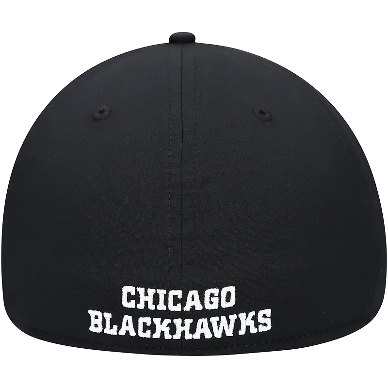 Men's Fanatics Black Chicago Blackhawks Core Primary Logo Flex Hat