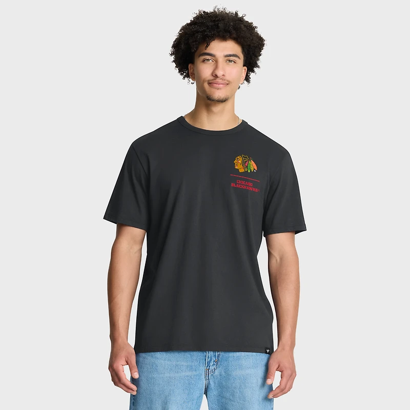 Men's Fanatics Black Chicago Blackhawks Crash The Net Legacy T-Shirt
