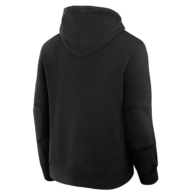 Sweat à capuche Fanatics Black Chicago Blackhawks Collection Decades Tradition pour homme