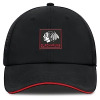 Men's Fanatics Black Chicago Blackhawks Driver Adjustable Hat