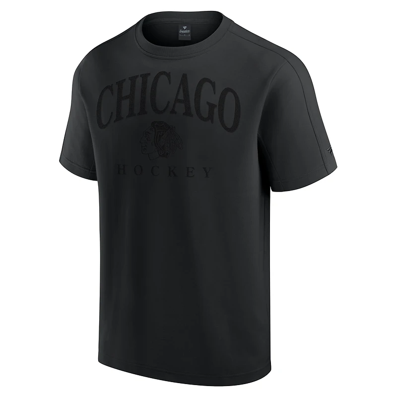 Men's Fanatics Black Chicago Blackhawks Elements Flex Tri-Blend T-Shirt