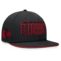 Casquette snapback Fundamental Gino Stack des Blackhawks de Chicago Fanatics pour hommes