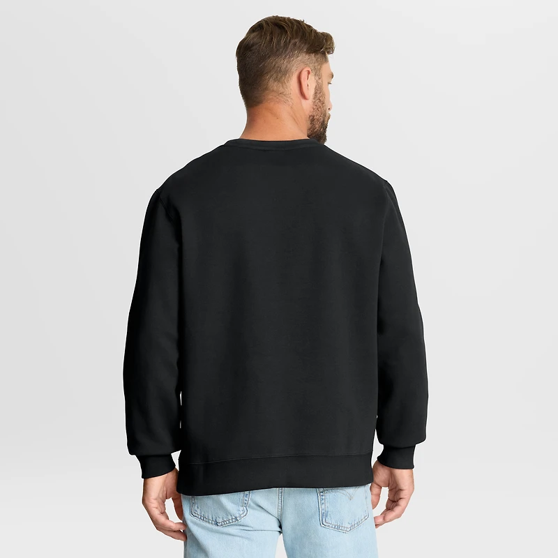 Men's Fanatics Black Chicago Blackhawks Vintage Stickler Sweatshirt