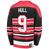 Maillot de joueur retraité Fanatics Bobby Hull pour hommes, rouge, Chicago Blackhawks Premier Breakaway