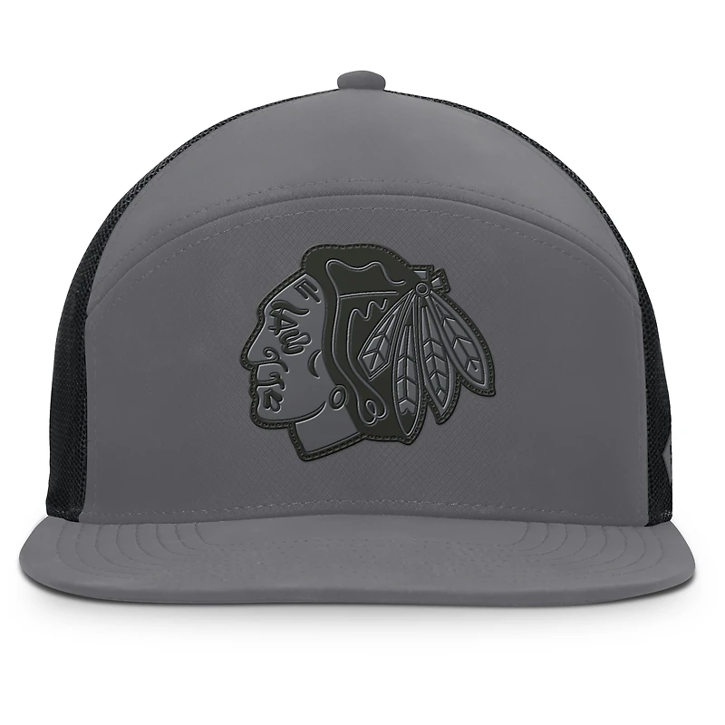 Men's Fanatics Charcoal Chicago Blackhawks Fairweather Adjustable Hat