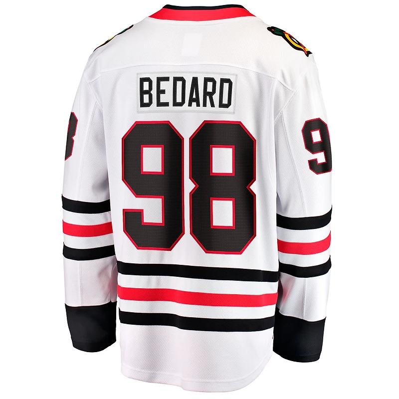Men's Fanatics Connor Bedard White Chicago Blackhawks Breakaway Jersey
