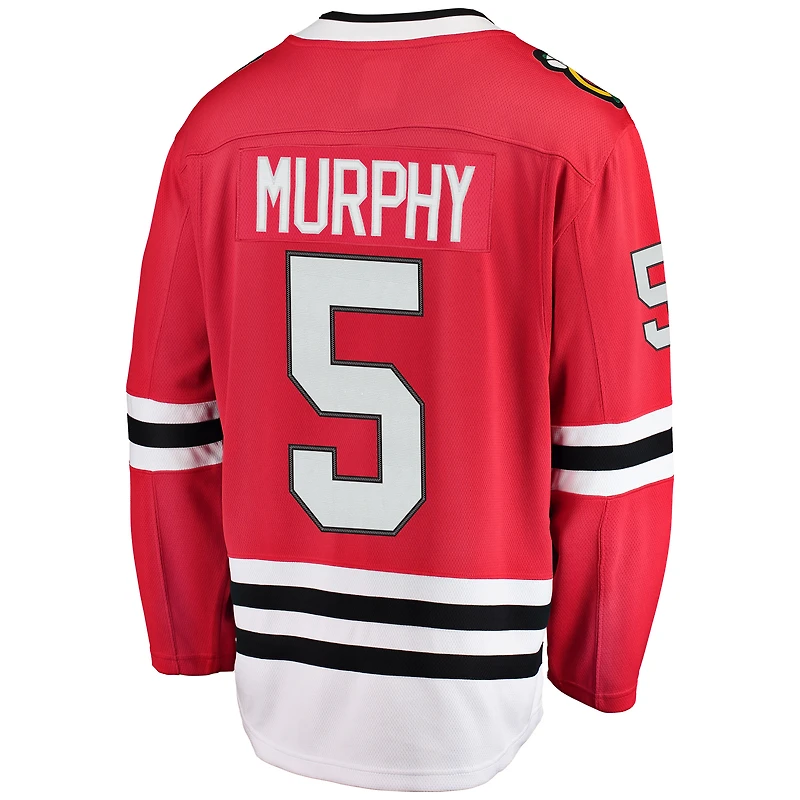 Maillot de joueur échappé des Blackhawks Chicago Fanatics Connor Murphy rouge pour hommes