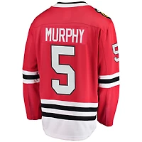 Maillot de joueur échappé des Blackhawks Chicago Fanatics Connor Murphy rouge pour hommes