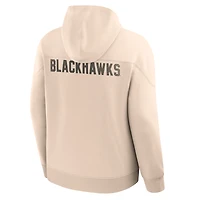 Men's Fanatics Cream Chicago Blackhawks Vintage Hoodie