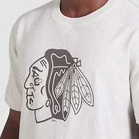 T-shirt gris pour homme Fanatics des Blackhawks de Chicago fabriqué au Canada