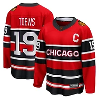 Fanatics pour hommes Jonathan Toews rouge Chicago Blackhawks édition spéciale 2.0 maillot de joueur échappé