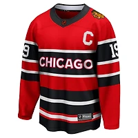 Fanatics pour hommes Jonathan Toews rouge Chicago Blackhawks édition spéciale 2.0 maillot de joueur échappé