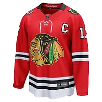 Maillot de joueur échappé du centenaire des Blackhawks Chicago Nick Foligno, fanatiques pour hommes, rouge