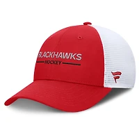 Men's Fanatics  Red/White Chicago Blackhawks Centennial Adjustable Trucker Hat
