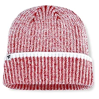 Men's Fanatics Red/White Chicago Blackhawks Fundamental Haze Cuffed Knit Hat