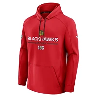 Sweat à capuche authentique Centennial Pro Rink des Chicago Blackhawks pour homme Fanatics Red