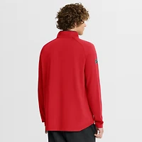 Men's Fanatics Red Chicago Blackhawks Authentic Pro Rink Training Quarter-Zip Pullover