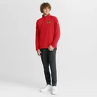 Men's Fanatics Red Chicago Blackhawks Authentic Pro Rink Training Quarter-Zip Pullover