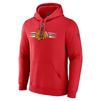Sweat à capuche rouge Fanatics pour hommes des Blackhawks de Chicago Authentic Pro Secondaire