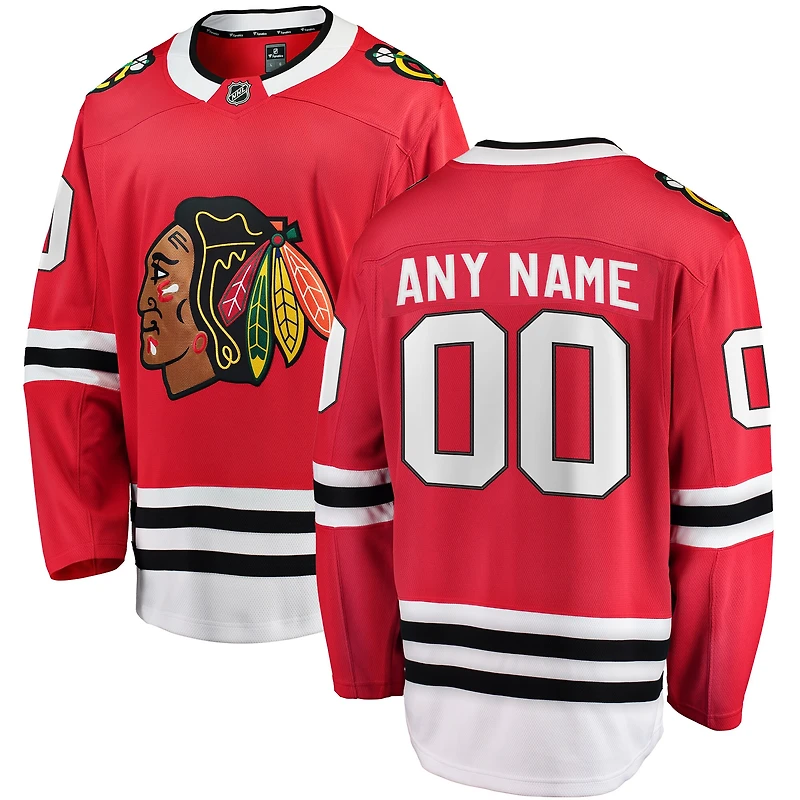 Men's Fanatics Red Chicago Blackhawks Breakaway - Custom Jersey