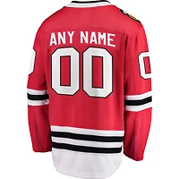 Men's Fanatics Red Chicago Blackhawks Breakaway - Custom Jersey