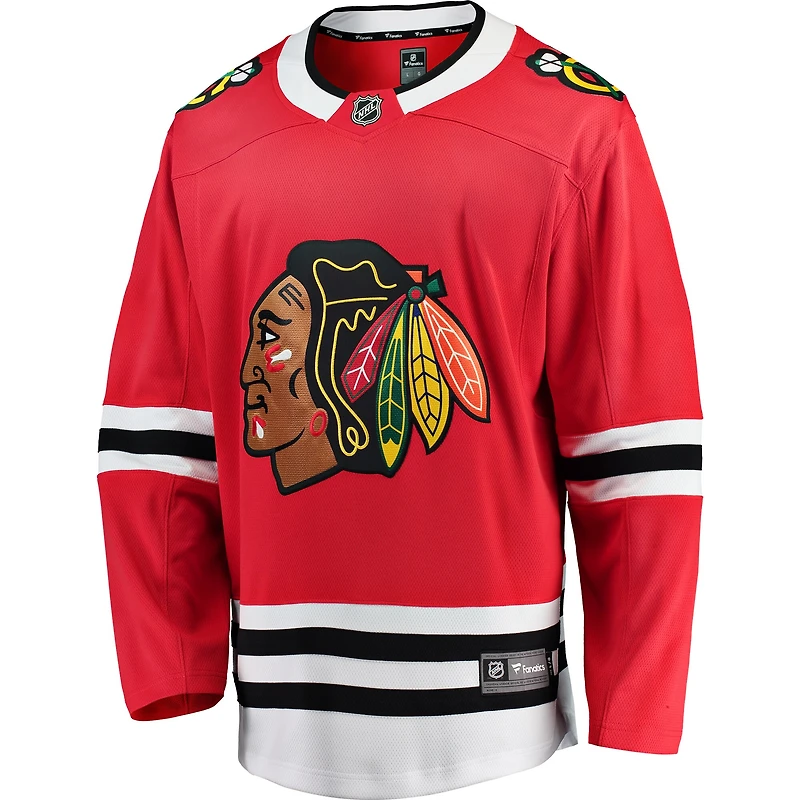 Maillot Breakaway domicile Fanatics rouge des Blackhawks de Chicago pour hommes