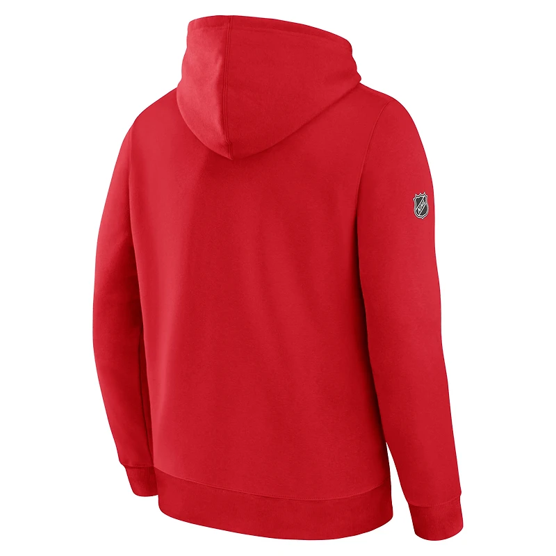 Men's Fanatics Red Chicago Blackhawks Centennial Fleece Pullover Hoodie