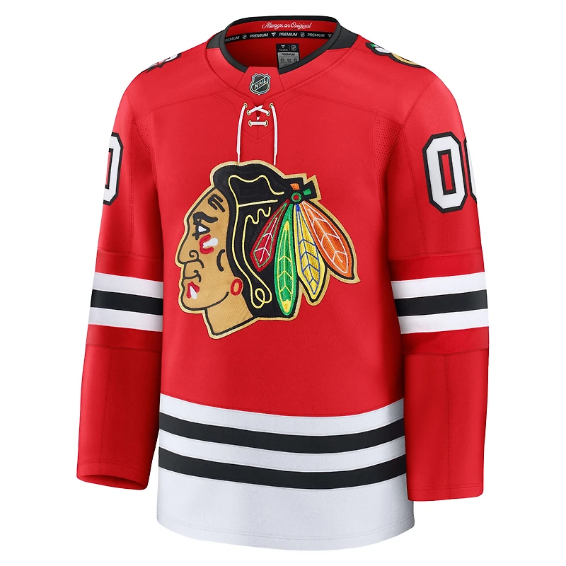 Maillot personnalisé haut de gamme Fanatics Red Chicago Blackhawks Centennial pour homme