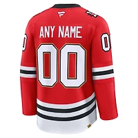 Men's Fanatics Red Chicago Blackhawks Centennial Premium Custom Jersey