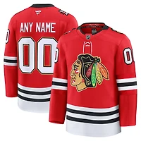 Maillot personnalisé haut de gamme Fanatics Red Chicago Blackhawks Centennial pour homme
