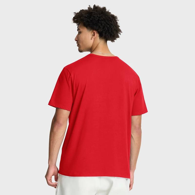 T-shirt rétro du centenaire des Blackhawks de Chicago pour homme, rouge