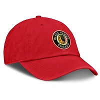 Casquette ajustable pour hommes Fanatics Red Chicago Blackhawks Decades Collection