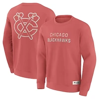 Men's Fanatics Red Chicago Blackhawks Elements Future Ground Lettering Pullover Sweatshirt