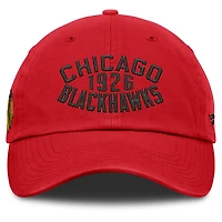 Casquette ajustable Archer Fundamentals des Chicago Blackhawks pour hommes, rouge, Fanatics