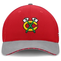 Men's Fanatics Red Chicago Blackhawks Fundamentals Span Flex Hat