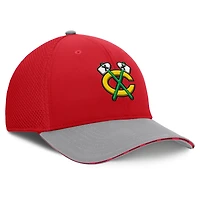 Men's Fanatics Red Chicago Blackhawks Fundamentals Span Flex Hat