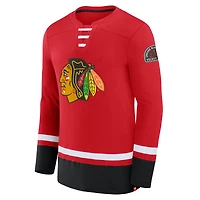 T-shirt à manches longues High Point pour homme Fanatics Red Chicago Blackhawks