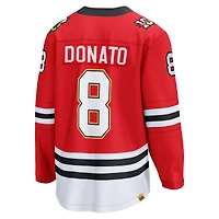 Men's Fanatics Ryan Donato Red Chicago Blackhawks Centennial Breakaway Player Jersey