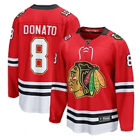 Men's Fanatics Ryan Donato Red Chicago Blackhawks Centennial Breakaway Player Jersey