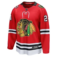 Men's Fanatics Sam Lafferty Red Chicago Blackhawks Centennial Breakaway Player Jersey