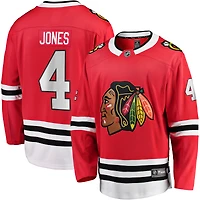 Maillot de joueur échappé à domicile Fanatics Seth Jones des Blackhawks Chicago rouge pour hommes