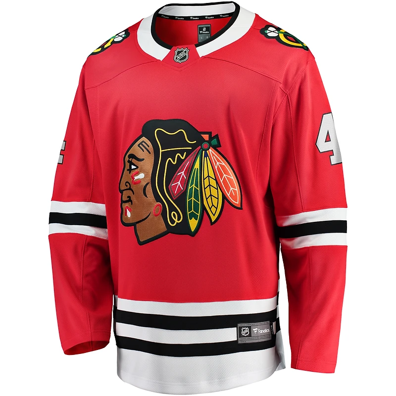 Maillot de joueur échappé à domicile Fanatics Seth Jones des Blackhawks Chicago rouge pour hommes