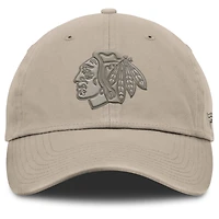 Men's Fanatics Tan Chicago Blackhawks Authentic Pro Road Adjustable Hat