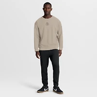 Men's Fanatics Tan Chicago Blackhawks Authentic Pro Road Tri-Blend Sweatshirt