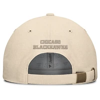 Casquette ajustable en toile pour homme Fanatics Tan Chicago Blackhawks Front Office