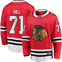 Men's Fanatics Taylor Hall Red Chicago Blackhawks Home Breakaway Player Jersey