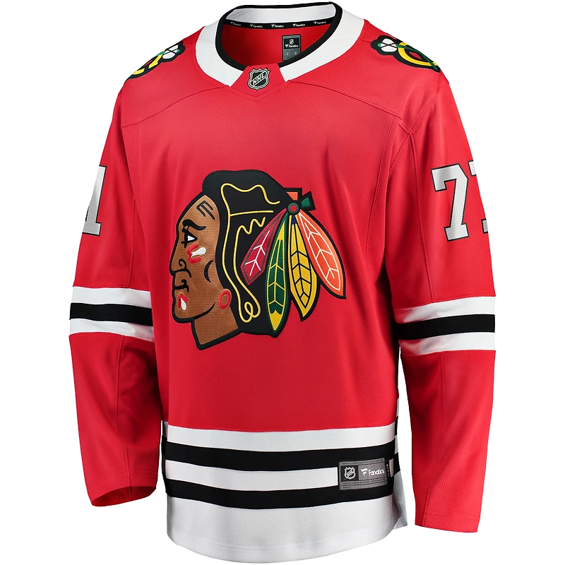 Men's Fanatics Taylor Hall Red Chicago Blackhawks Home Breakaway Player Jersey