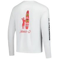 T-shirt à manches longues Adam des Chicago Blackhawks pour homme de Johnnie-O White