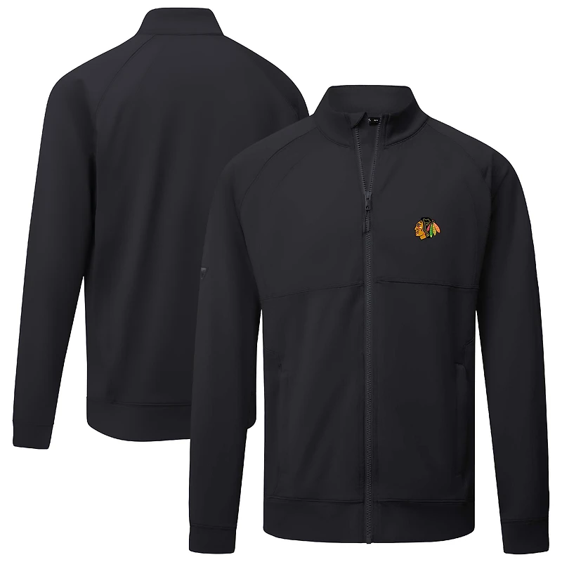 Veste entièrement zippée Insignia Core des Chicago Blackhawks pour homme de Levelwear, noire